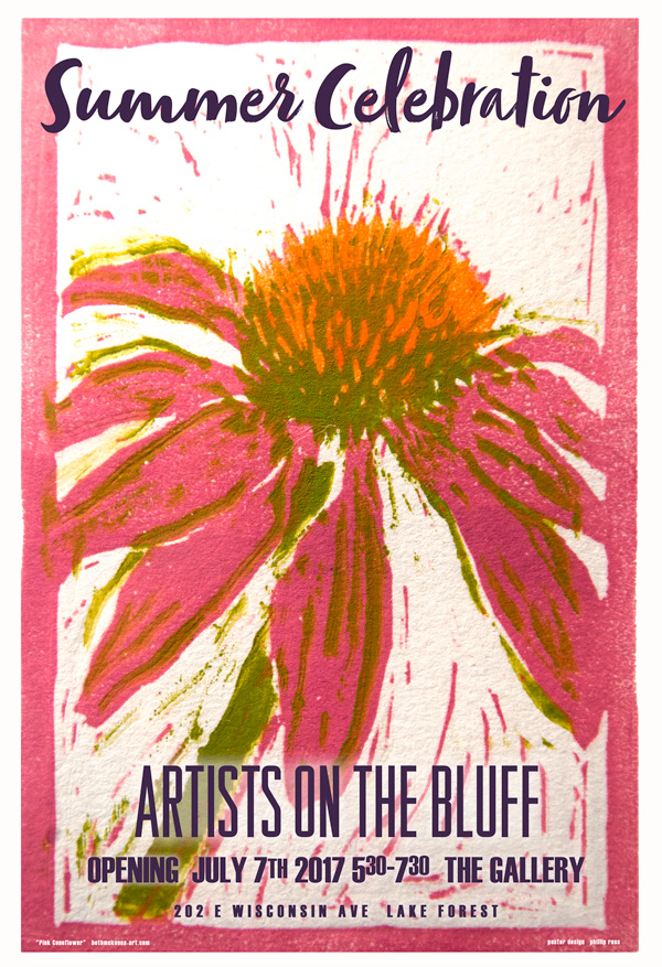 2017 Artists on the Bluff Exhibition Show Poster